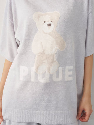 Fluffy Variety Motif Jacquard Pullover