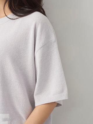 Fluffy Variety Motif Jacquard Pullover