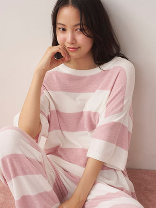 Smoothie Lite Cool Striped Short-sleeve Pullover