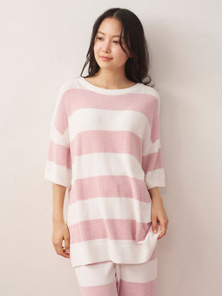 Smoothie Lite Cool Striped Short-sleeve Pullover