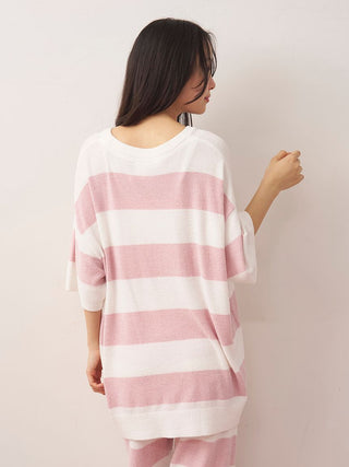 Smoothie Lite Cool Striped Short-sleeve Pullover