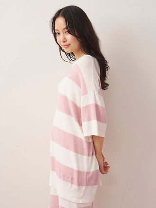 Smoothie Lite Cool Striped Short-sleeve Pullover