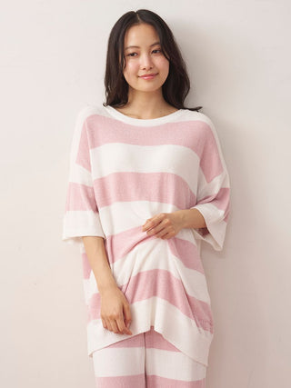 Smoothie Lite Cool Striped Short-sleeve Pullover