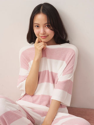 Smoothie Lite Cool Striped Short-sleeve Pullover