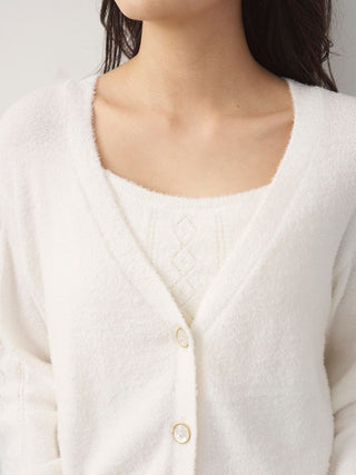 Smoothie Eyelet Short Cardigan
