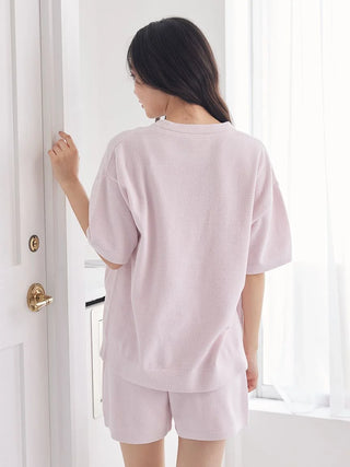 Airy Moco Sleeping Panda Jacquard Pullover & Shorts Set - view 12