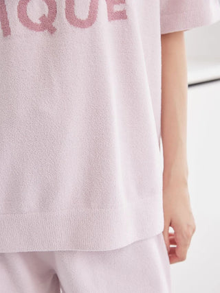 Airy Moco Sleeping Panda Jacquard Pullover & Shorts Set - view 16