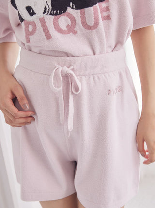 Airy Moco Sleeping Panda Jacquard Pullover & Shorts Set - view 21
