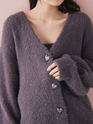 Glitter Feather Heart Cardigan - view 11