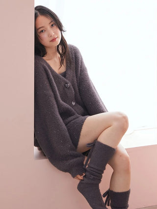 Glitter Feather Heart Cardigan - view 15
