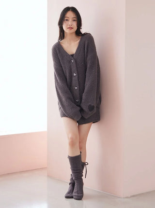 Glitter Feather Heart Cardigan - view 17