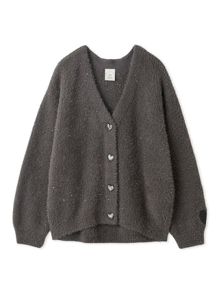 Glitter Feather Heart Cardigan - view 4