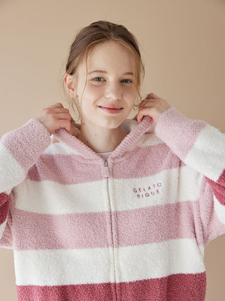 Baby Moco Striped Cozy Hoodie - view 4
