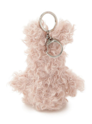 Rabbit Ribbon Key Charm in PINK, Cute Plush Toys, Keychain Charm, Character Toys at Gelato Pique USA.