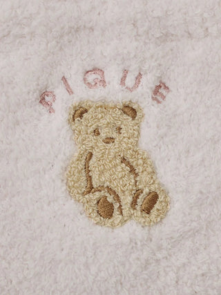 Star Jacquard Bear Sagara Lounge Socks in Pink, Cozy Women's Loungewear Socks at Gelato Pique USA