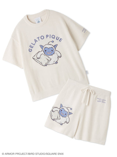[DRAGON QUEST] [Women’s] Jacquard Short-Sleeve Pullover & Shorts Set gelato pique
