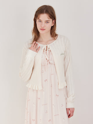 Airy Moco Patterned Cardigan