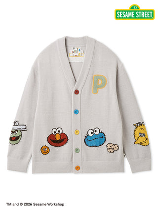 [SESAME STREET] Men's Airy Moco Applique Cardigan