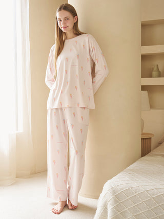 Ice-cream / Bear All Over Printed Pants