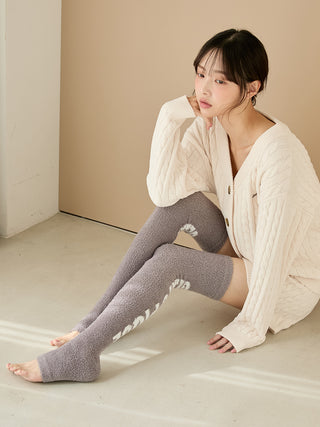 [Sleep] Logo Jacquard Travel Compression Socks