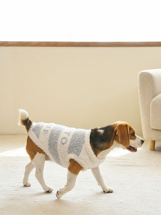 [CAT&DOG] XL-size Gelato Melange 2 Border Pet Pullover