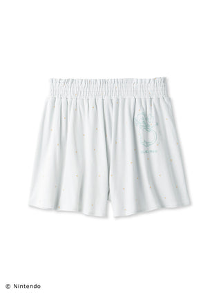Peach Collection Flared Lounge Shorts in mint, Women's Loungewear Shorts at Gelato Pique USA.