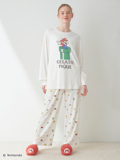 2024【SUPER MARIO™️】【WOMEN'S】Long Sleeve T-shirt & Pants SET gelato pique