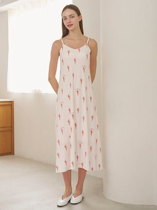 Cool Rayon Sorbet Camisole Dress With Built-in Bra
