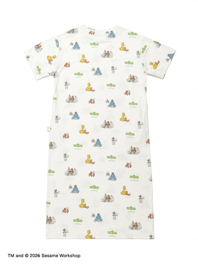 [SESAME STREET] All-over Dress gelato pique
