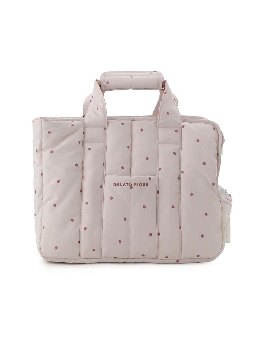【CAT&DOG】Mini-size Strawberry Quilting Carrier Bag