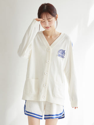 Airy Moco Sporty Jacquard Cardigan
