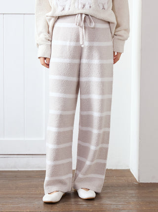 Airy Moco Cute Variety Jacquard Border Long Pants