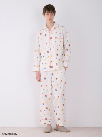 [Dick Bruna] HOMME Patterned Flannel Pants gelato pique