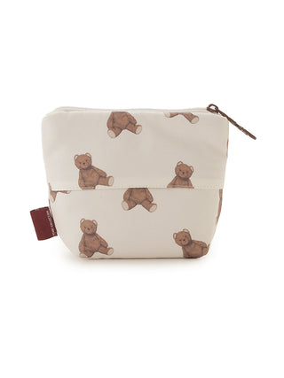 Heart Bear Patterned Tissue Pouch Back View