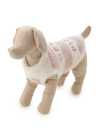 [CAT&DOG] XL-size Gelato Melange 2 Border Pet Pullover