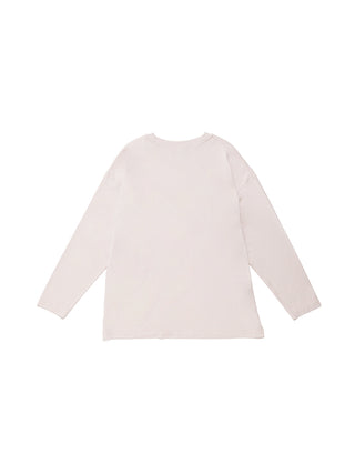 [kansaï yamamoto] [Women's] One-Point Rayon Logo Long Sleeve Tee