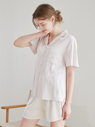 Spring Colorful Satin Shirt