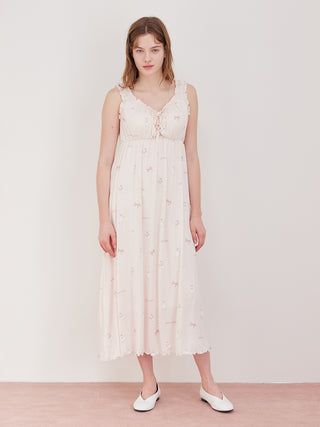 Ribbon Bunny Dress with Built-in Cup