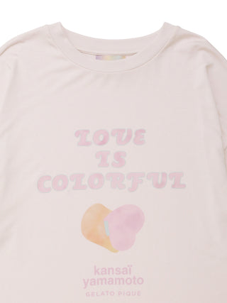 [kansaï yamamoto] [Women's] One-Point Rayon Logo Long Sleeve Tee