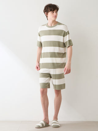 [UV-Cut] Men's Smoothie Lite Cool Striped Shorts