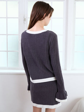 Smoothie Rib Logo Cardigan