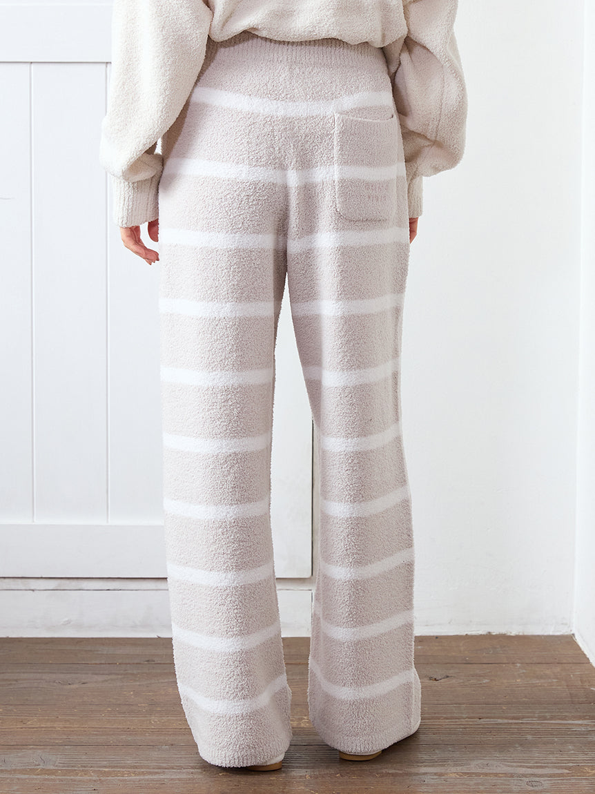 Airy Moco Cute Variety Jacquard Border Long Pants