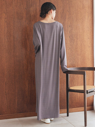 Rayon Simple Logo Dress