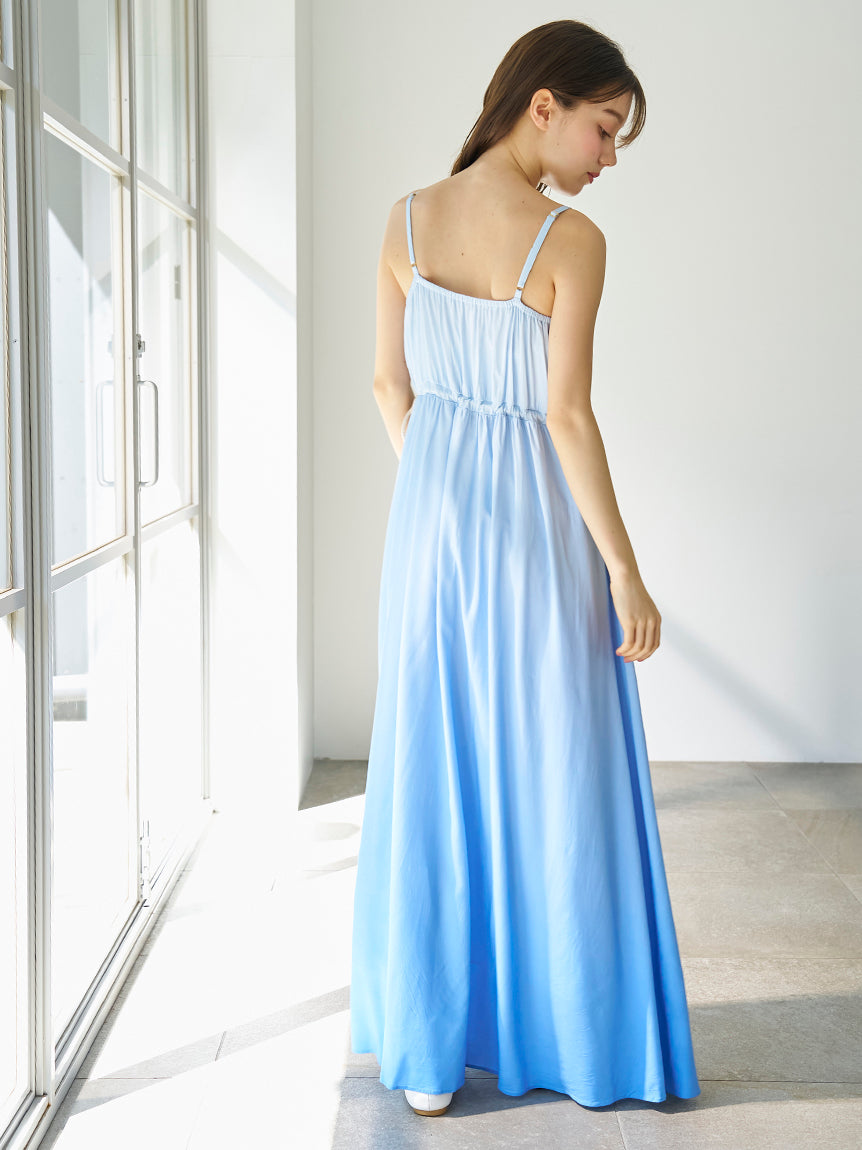 Gradation Drawstring Dress