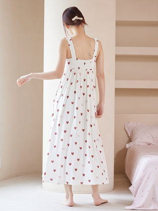 Cool Rayon Heart Dress With Built-in Cup