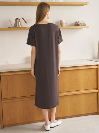 Cool Rayon Logo Printed Dress