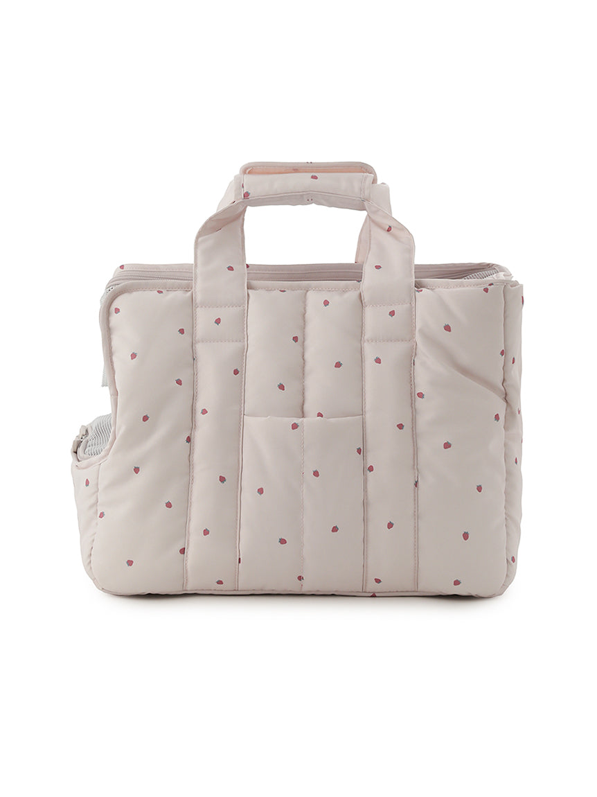 【CAT&DOG】Mini-size Strawberry Quilting Carrier Bag