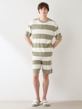 [UV-Cut] Men's Smoothie Lite Cool Striped Shorts