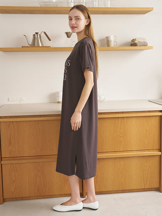 Cool Rayon Logo Printed Dress