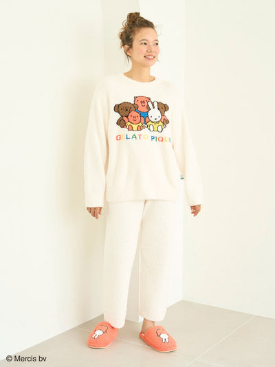 [Dick Bruna] UNISEX Babymoco Motif  JQD Pullover & Pants SET gelato pique